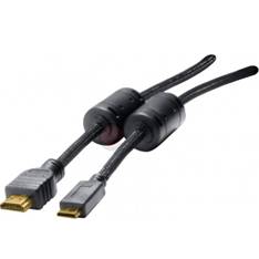 Cable Mini Hdmi A Hdmi Conexion Oro 5m Negro